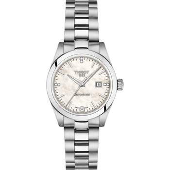 Montre Tissot femme acier cuir blanc