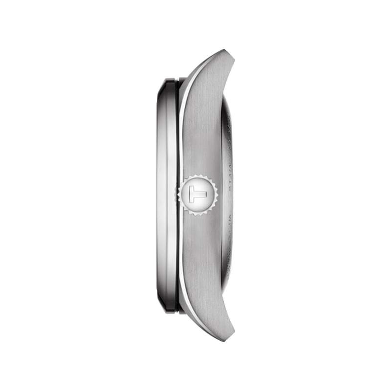 Montre Tissot femme acier cuir blance - vue 2