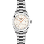 Montre Tissot femme acier cuir blance - vue D1