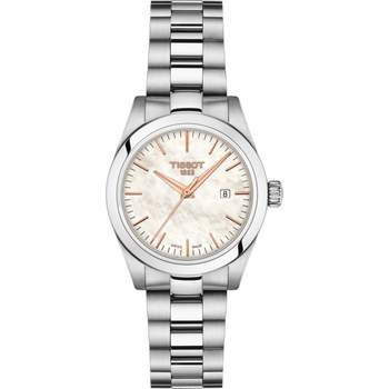 Montre Tissot femme acier cuir blance