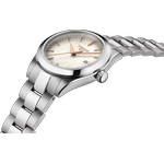 Montre Tissot femme acier cuir blance - vue D4