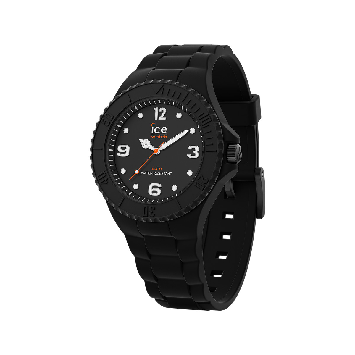 Montre Ice Watch medium mixte plastique silicone noir