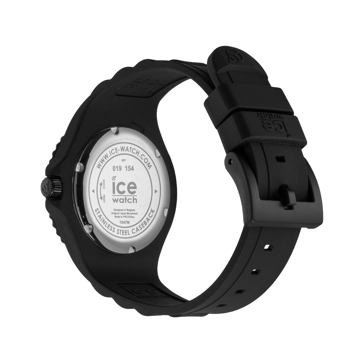 Montre Ice Watch medium mixte plastique silicone noir - vue 3