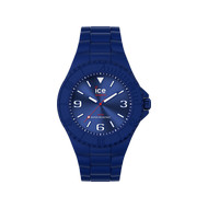 Montre Ice Watch medium mixte plastique silicone bleu