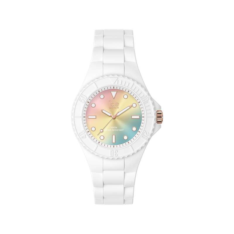 Montre Ice Watch small femme plastique silicone blanc - vue 1