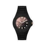 Montre Ice Watch medium femme plastique silicone noir - vue 1