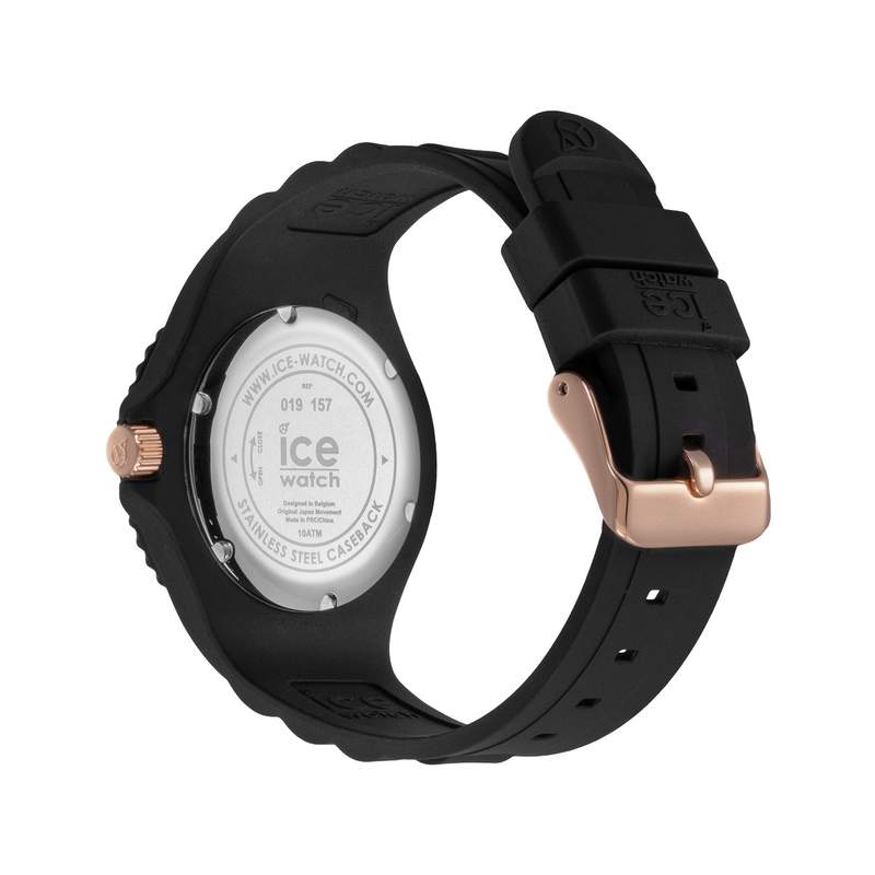 Montre Ice Watch medium femme plastique silicone noir - vue 3