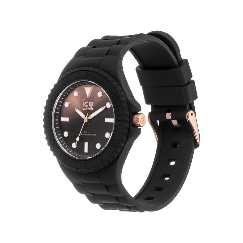 Montre Ice Watch medium femme plastique silicone noir - vue 5