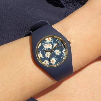 Montre Ice Watch medium femme plastique silicone bleu