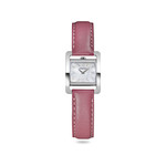 Montre Herbelin 5ème Avenue femme acier bracelet cuir grenat - vue 1