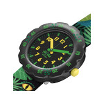 Montre Flik Flak enfant plastique tissu vert - vue 2