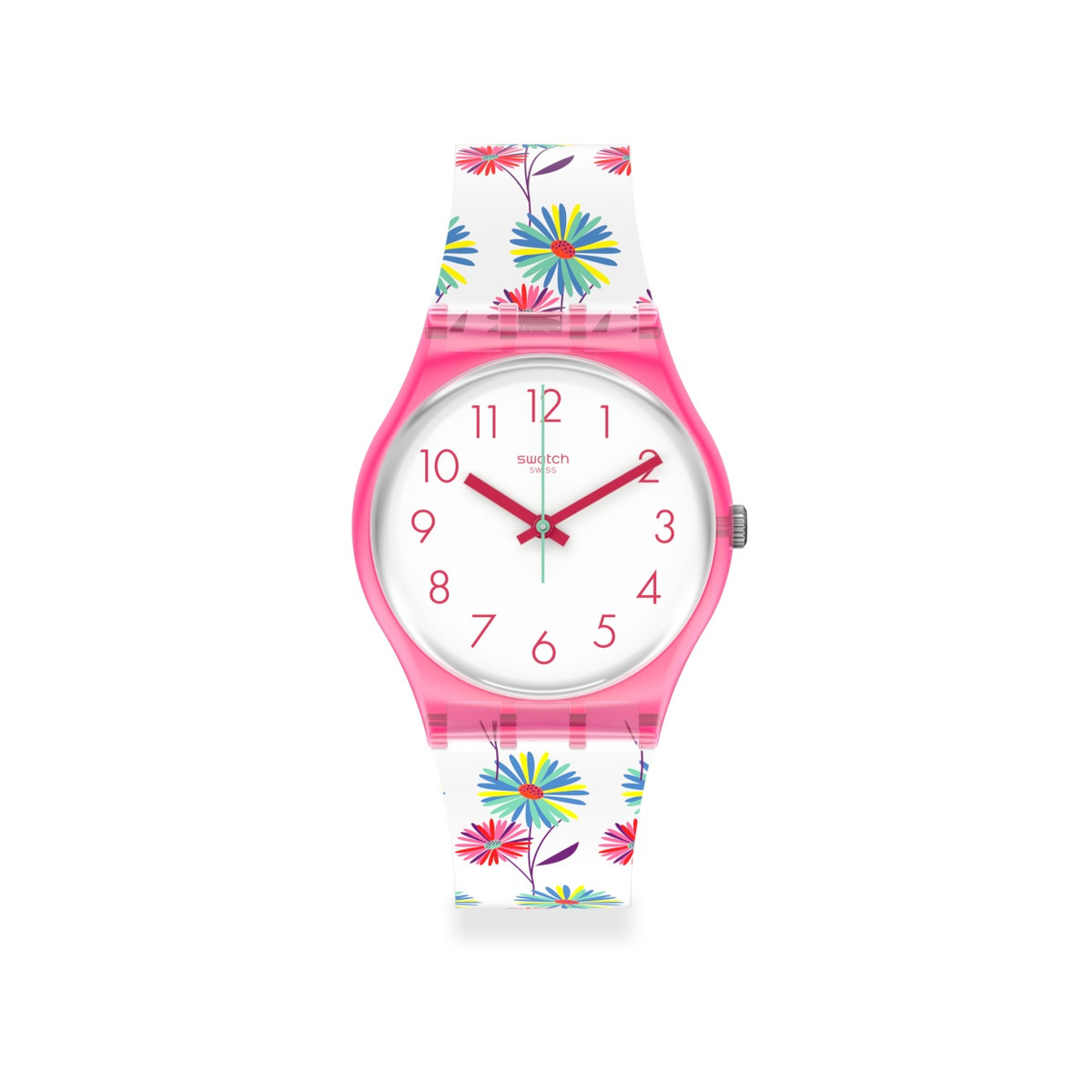 Montre Swatch femme plastique silicone fleur - Femme - modèle GP171 | MATY