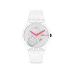 Montre Swatch mixte plastique silicone blanc - vue 1