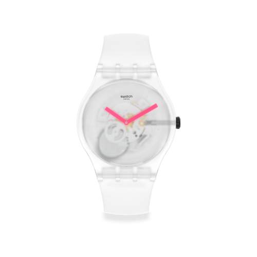 Montre Swatch mixte plastique silicone blanc