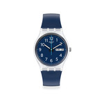 Montre Swatch mixte plastique matériaux biosourcés bleus - vue 1