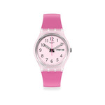 Montre Swatch mixte plastique matériaux biosourcés roses - vue 1