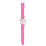 Montre Swatch mixte plastique matériaux biosourcés roses - vue D1