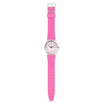 Swatch horloge voor dames en heren, roze, biogebaseerd kunststof