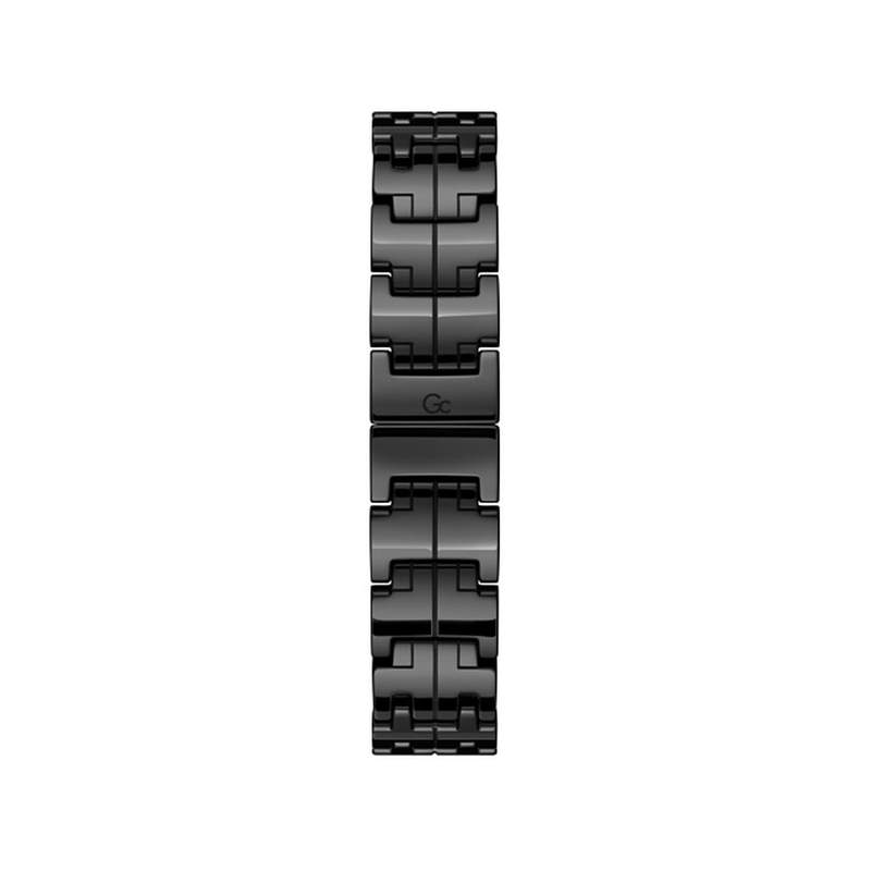 Montre Guess Collection femme acier doré rose céramique noire - vue 3