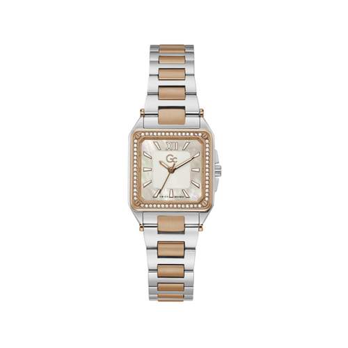 Guess women's pink gold steel watch collection