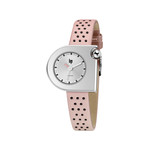 Montre Lip femme acier cuir rose - vue 1