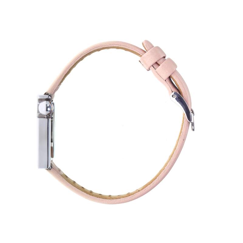 Montre Lip femme acier cuir rose - vue 2