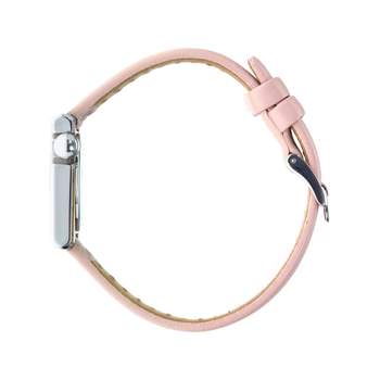 Montre Lip femme acier cuir rose