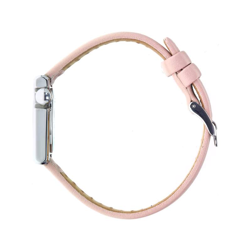 Montre Lip femme acier cuir rose - vue 2