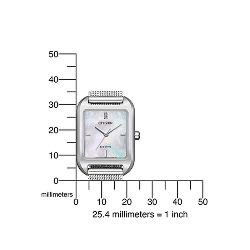 Montre Citizen femme Eco-Drive acier - vue D2