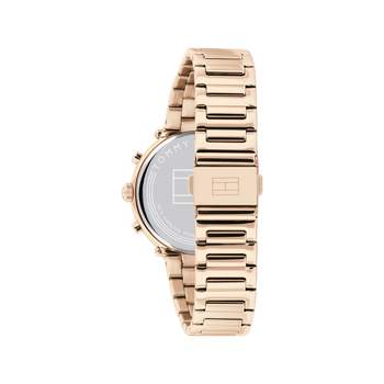 Tommy Hilfiger ladies' pink gold steel Milanese mesh watch