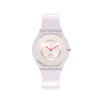 Montre Swatch femme matériau biosourcé et silicone creamy - vue 1