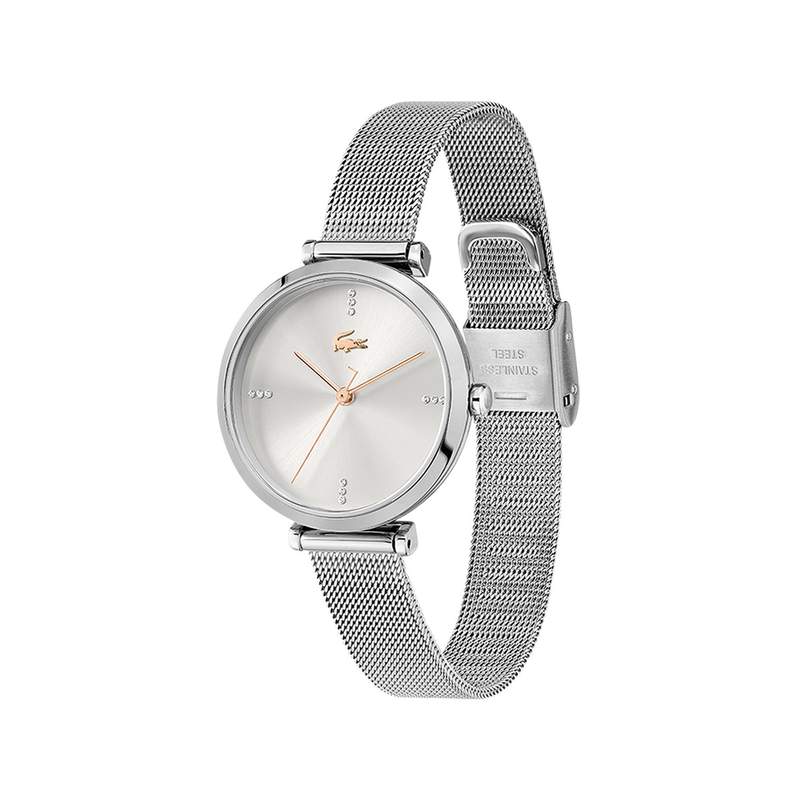 Montre Lacoste femme acier maille milanaise - vue 2