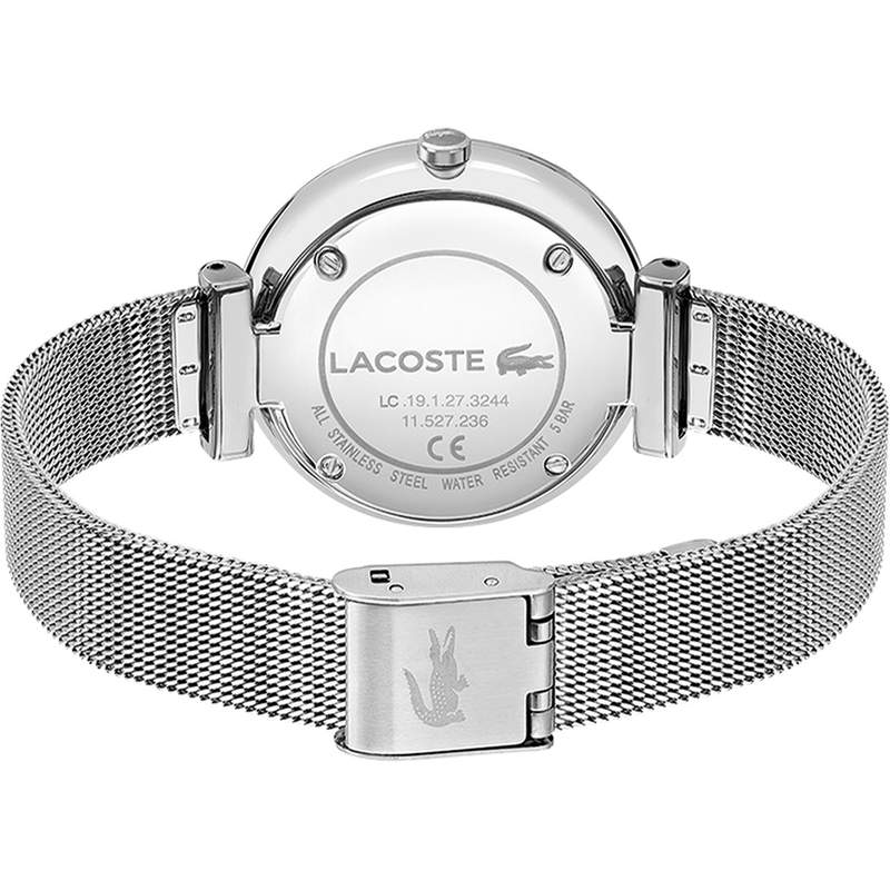 Montre Lacoste femme acier maille milanaise - vue 3