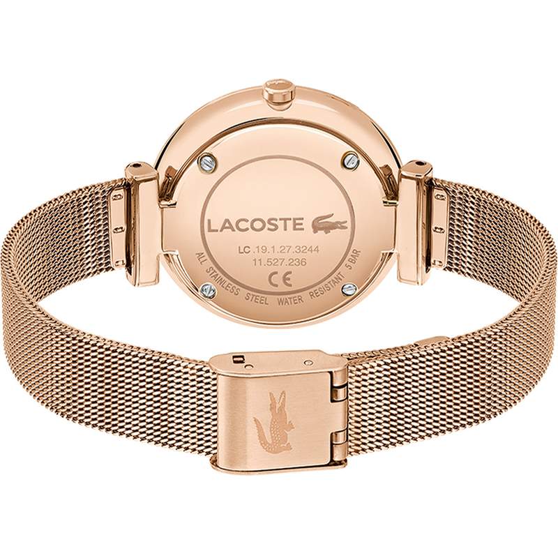 Montre Lacoste femme acier doré rose - vue 3