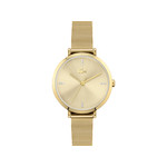 Montre Lacoste femme acier doré jaune - vue 1