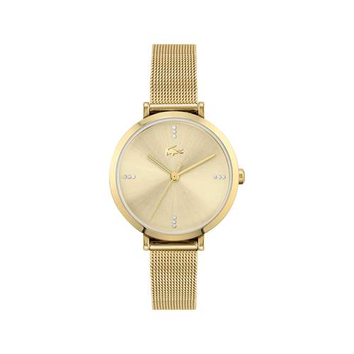 Montre Lacoste femme acier doré jaune