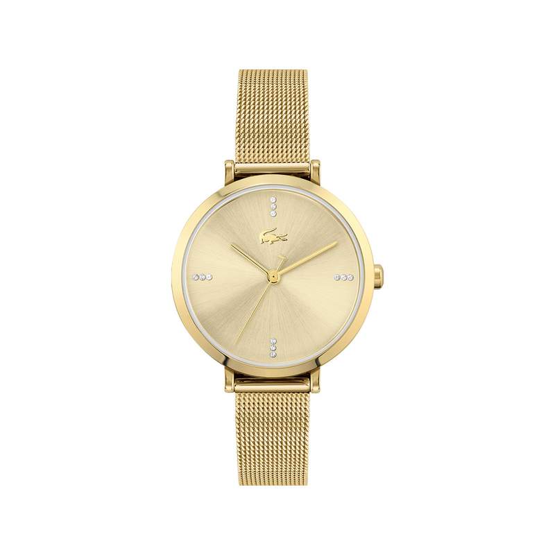 Montre Lacoste femme acier doré jaune - vue 1