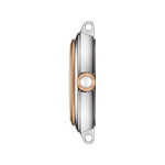 Montre TISSOT T-LADY BELLISSIMA SMALL LADY femme cadran gris bracelet acier bicolore doré rose - vue 2