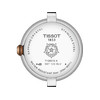 Montre TISSOT T-LADY BELLISSIMA SMALL LADY femme cadran gris bracelet acier bicolore doré rose - vue V3