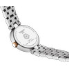 Montre TISSOT T-LADY BELLISSIMA SMALL LADY femme cadran gris bracelet acier bicolore doré rose - vue VD3