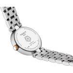 Montre TISSOT T-LADY BELLISSIMA SMALL LADY femme cadran gris bracelet acier bicolore doré rose - vue D3