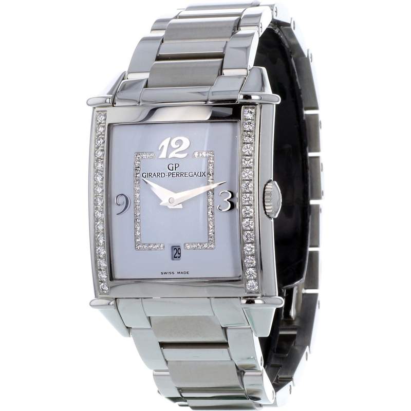Montre d'occasion Girard Perregaux Lady diamant femme automatique acier - vue 1