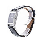 Montre d'occasion Hermès Cape Cod femme acier bracelet cuir noir - vue 2