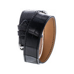 Montre d'occasion Hermès Cape Cod femme acier bracelet cuir noir - vue 3