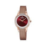 Montre Festina femme bracelet acier doré rose - vue 1