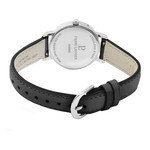 Montre Pierre Lannier femme acier bracelet cuir noir - vue 3