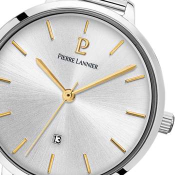 Pierre Lannier dameshorloge met Milanese schakelarmband, roestvrij staal