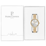 Montre Pierre Lannier femme acier doré jaune maille milanaise - vue D2