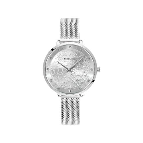 Montre Pierre Lannier femme acier bracelet maille milanaise