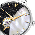 Montre Pierre Lannier femme automatique acier bracelet maille milanaise - vue D1